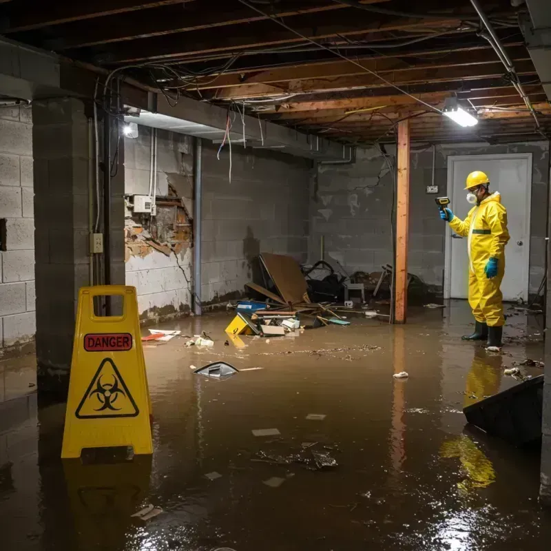 Flooded Basement Electrical Hazard in Rosewood Heights, IL Property